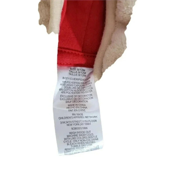 Infant Long Sleeve Romper Jumper 9-12 months Christmas Reindeer Super Soft Avon - Picture 4 of 6